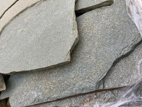 Плитняк златолит зелёный для цоколя, отмостки купить в Елабуге