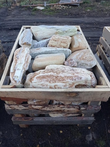 Златолит жёлтый, жёлто-зелёный глыбки и валуны для ланшафтного дизайна купить в Елабуге