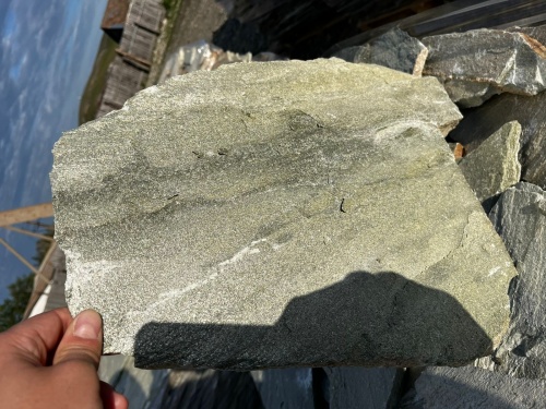 Плитняк златолит зелёный для цоколя, отмостки купить в Елабуге